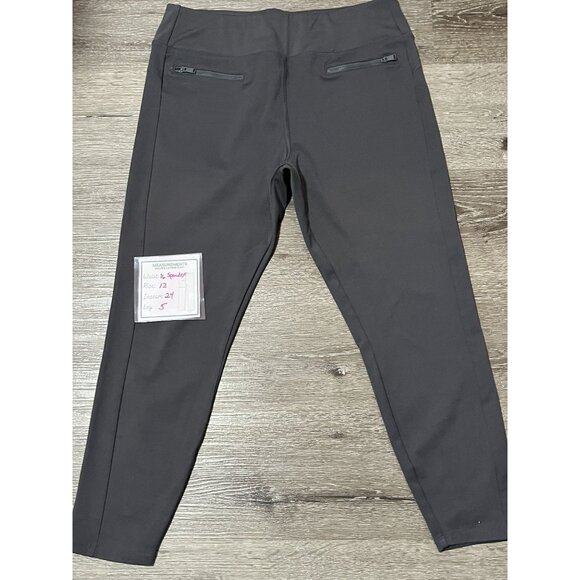 Athletic Works Women's Charcoal Gray Leggings L/G (12-14) - Picture 4 of 5